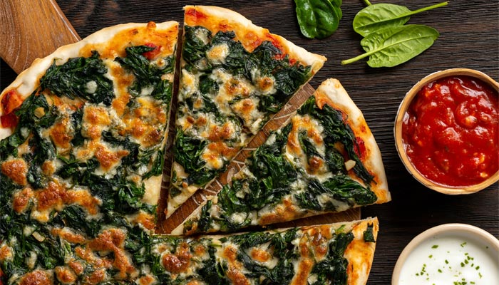 spinach pizza